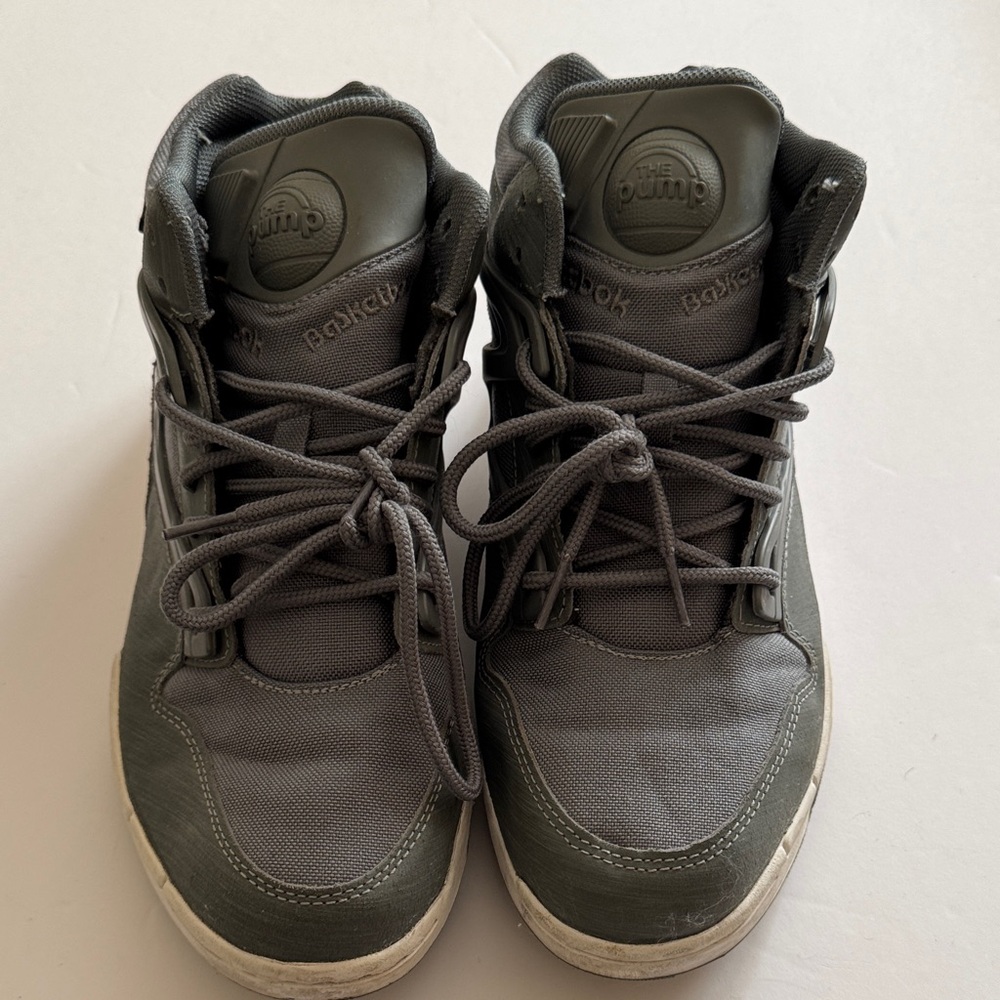 Reebok THE PUMP Men's Dark Gray High-Top Sneakers